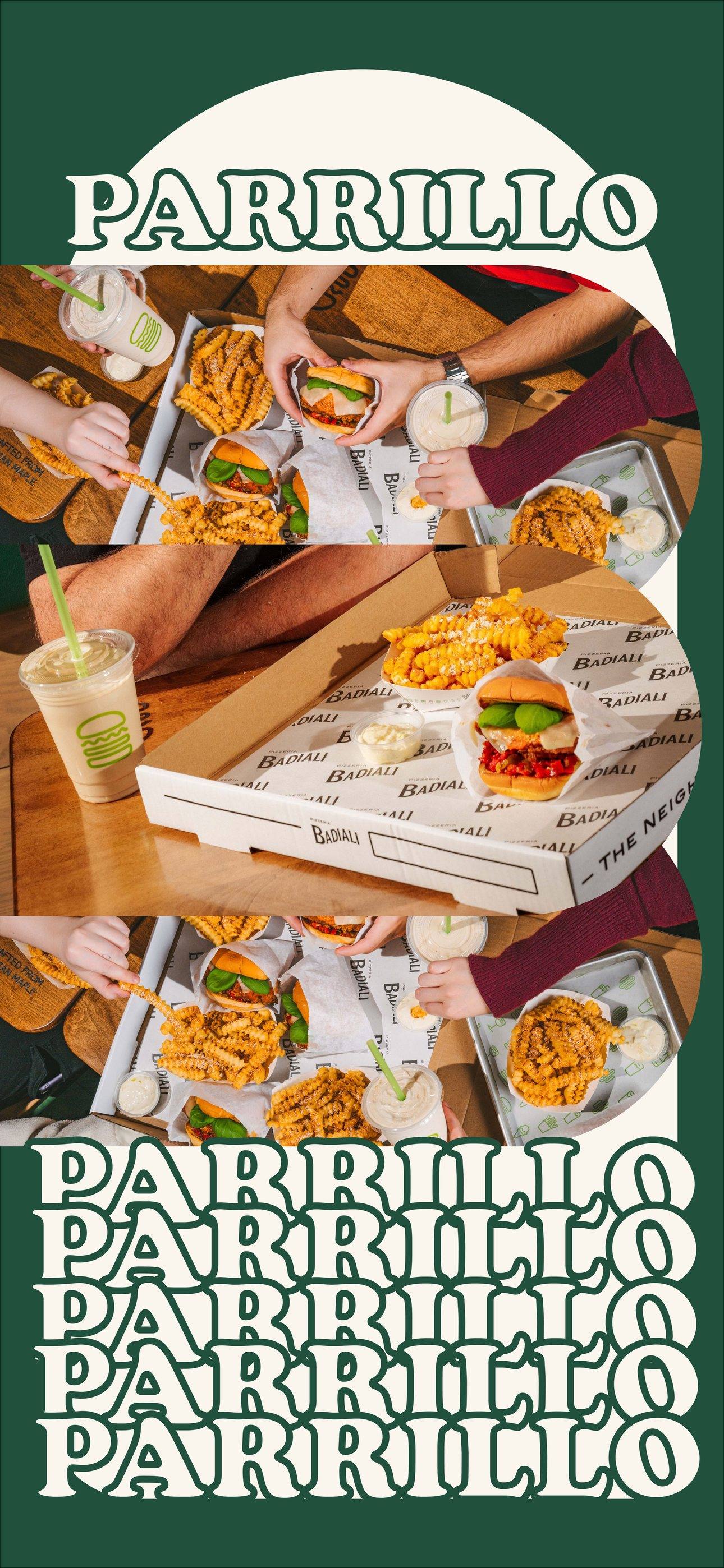 Hamburguesas, papas y malteadas de PARRILLO